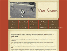 Tablet Screenshot of dovecreekaussies.com